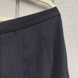 Women’s black striped dress pants